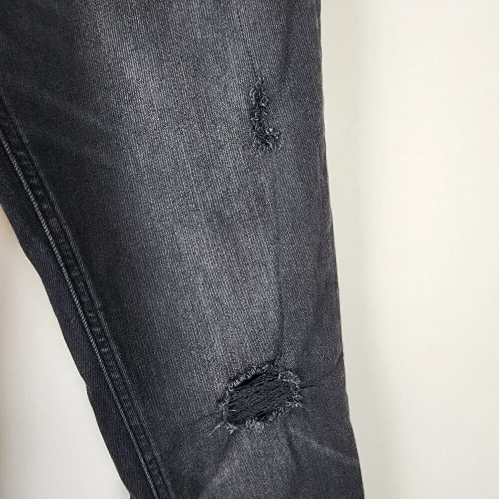 Gap black distressed skinny jeans boy sz 14